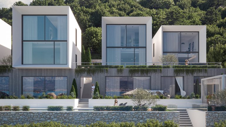 Novi moderan stambeni kompleks premium klase na poluostrvu Luštica