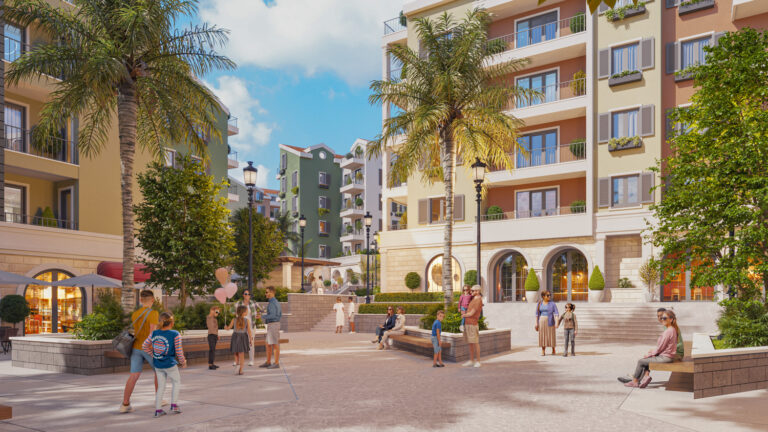 1-bedroom apartment in a new complex in Tivat