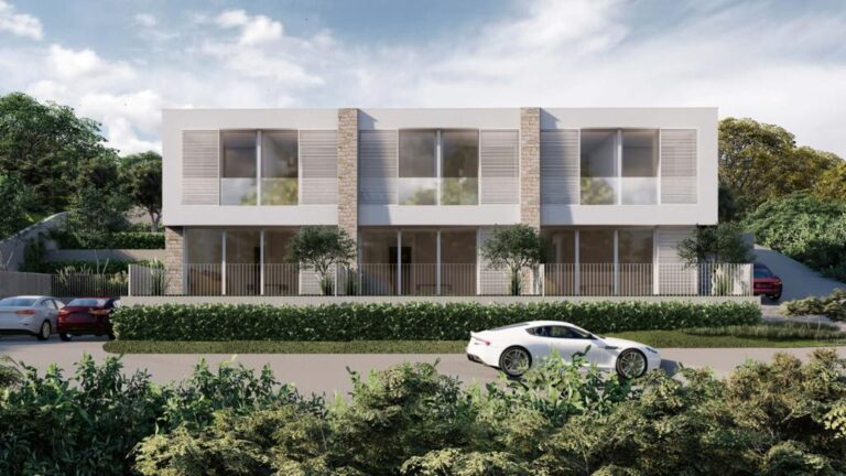 Complex of townhomes with seaview on Lustica peninsula