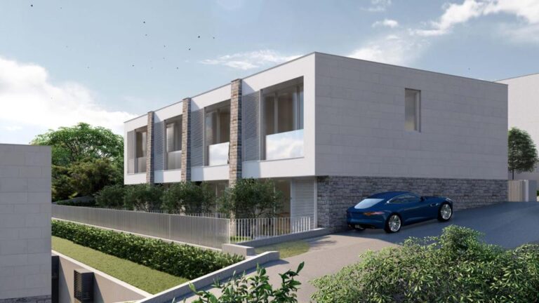 Complex of townhomes with seaview on Lustica peninsula