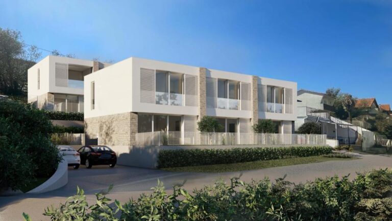 Complex of townhomes with seaview on Lustica peninsula