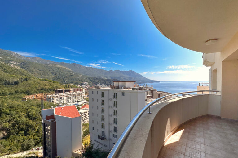 Apartment with 2 bedrooms sea view in Residential Complex with swimming pool in Becici