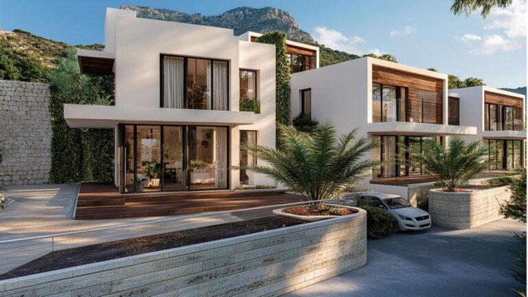 Complex of villas in a closed complex with swimming pool