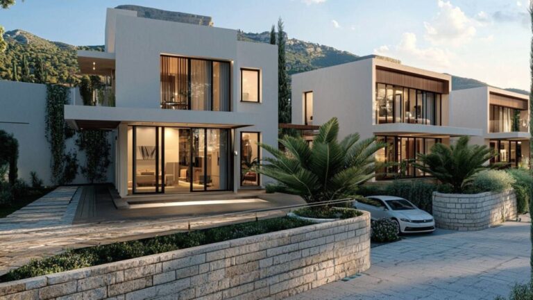Complex of villas in a closed complex with swimming pool