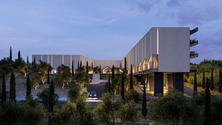 Urbanized land for hotel construction