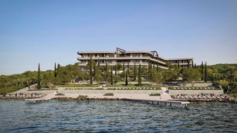 Urbanized land for hotel construction