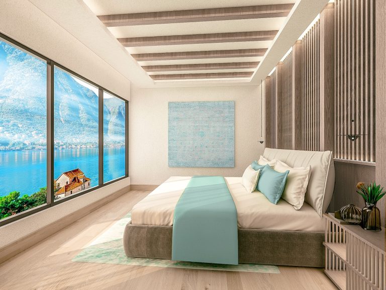 Luxurious villa with pool and panoramic view over the Bay
