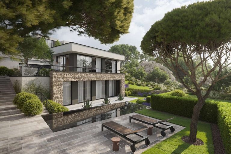 New Modern Villa with Pool in a gated villa community near Budva