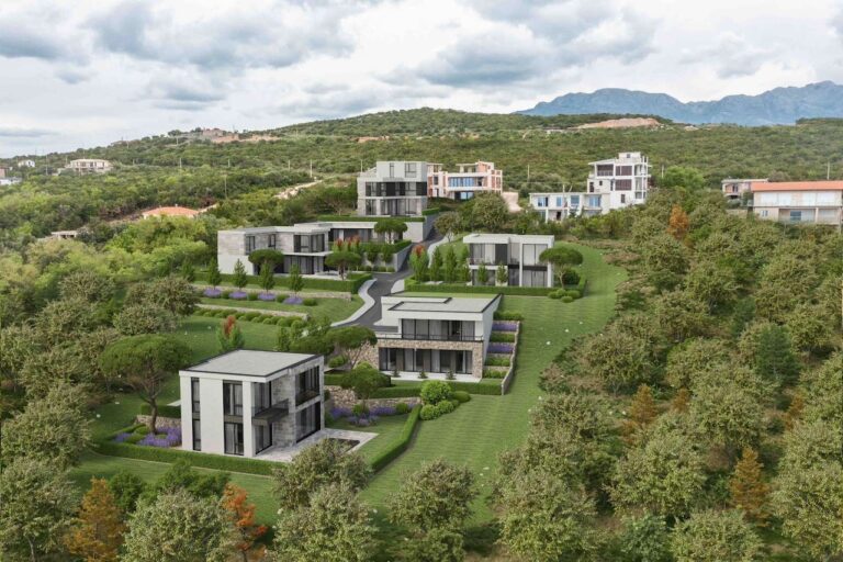 New Modern Villa with Pool in a gated villa community near Budva