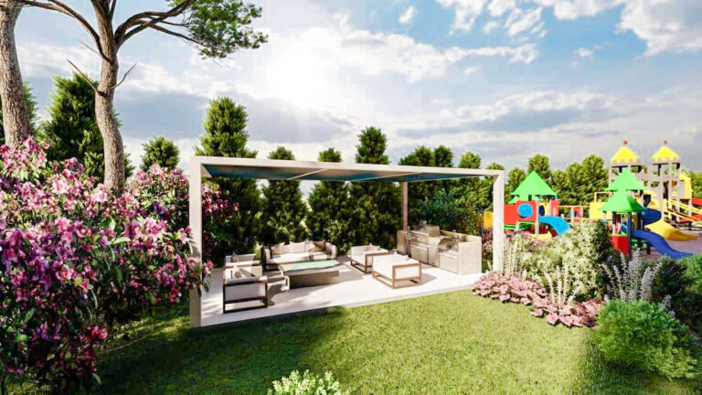 One-bedroom apartment in a new residential complex with a pool in Kumbor