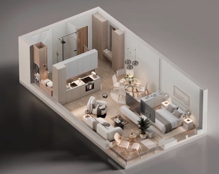 1-bedroom apartment in a new building in Bečići 200m from the sea
