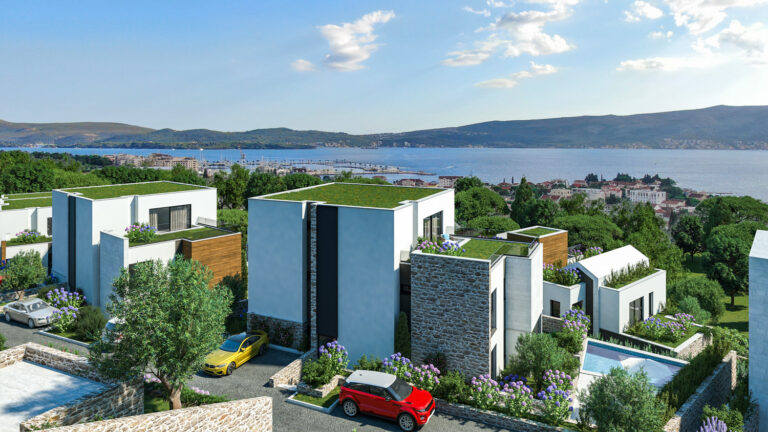 Penthouse with 2 bedrooms and a private pool in a new project in Tivat