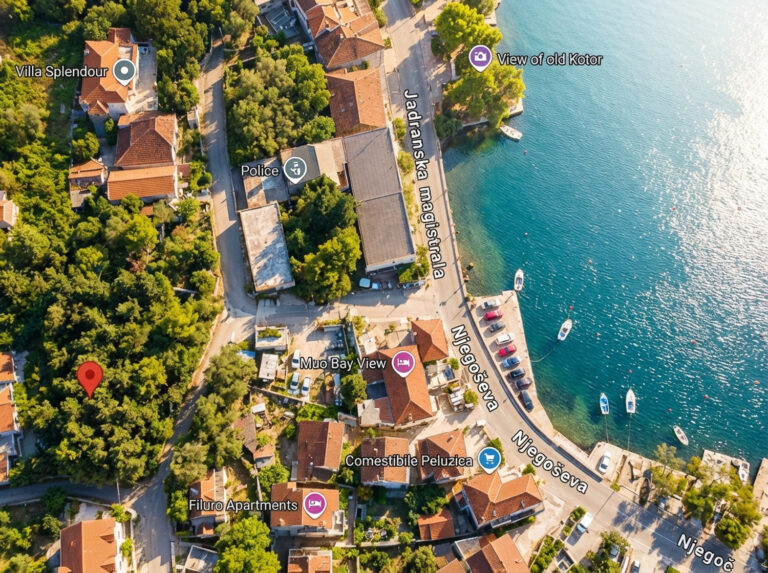 Квартира с 2 спальнями в новом ЖК у моря в Которе