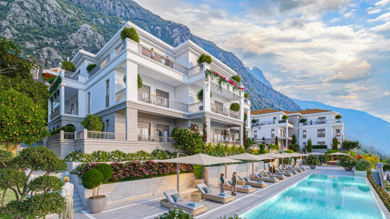One-bedroom apartment in an exclusive residential complex in Dobrota