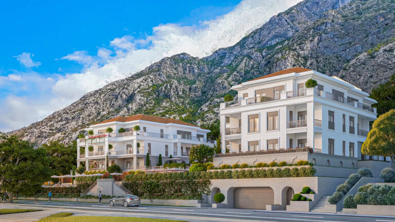 1-bedroom apartment with a spacious terrace in Dobrota