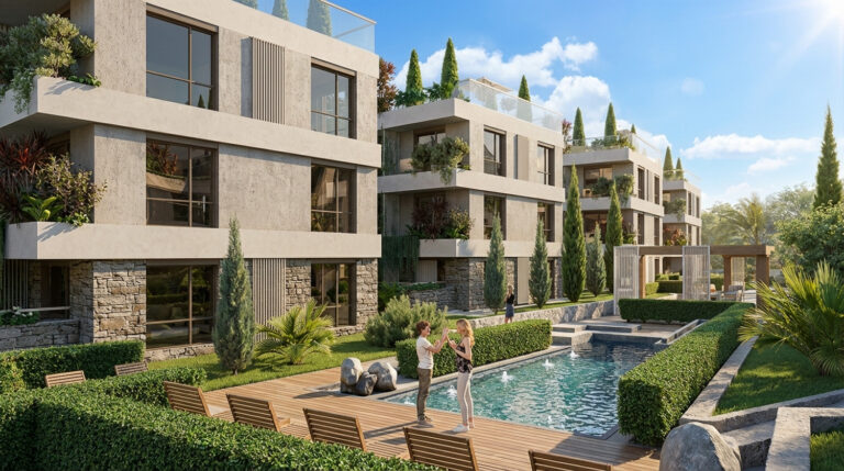Apartman sa dve spavaće sobe i dvorištem u centru Tivta