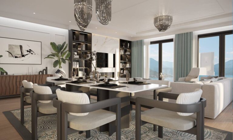Penthouse Hamptons on the seafront in the Bay of Kotor