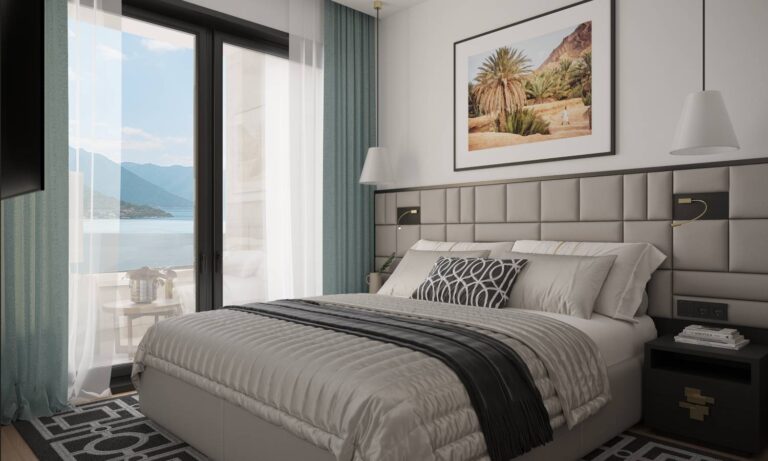 Penthouse Hamptons on the seafront in the Bay of Kotor