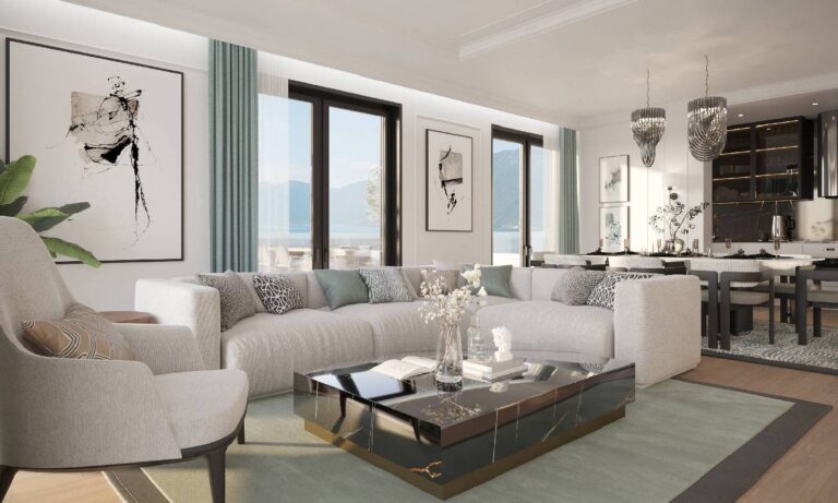 Penthouse Hamptons on the seafront in the Bay of Kotor