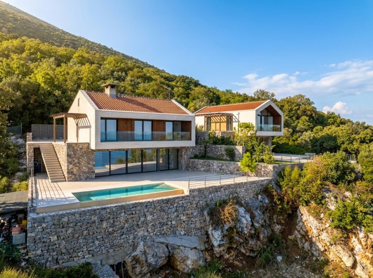 Modern villa with a pool on the Luštica Peninsula