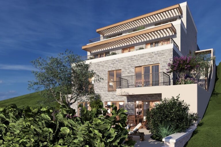 Land plot with panoramic sea view in Donja Lastva
