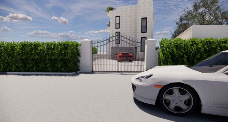 Luxury villa under construction in the center of Tivat