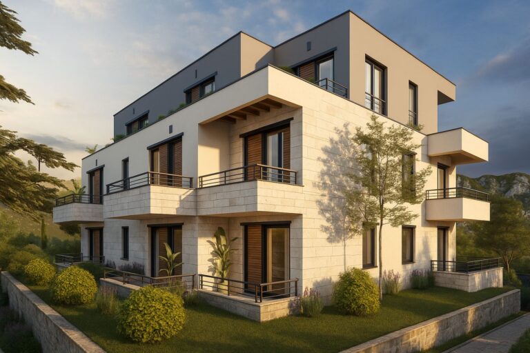 Residential complex with sea view in Orahovac
