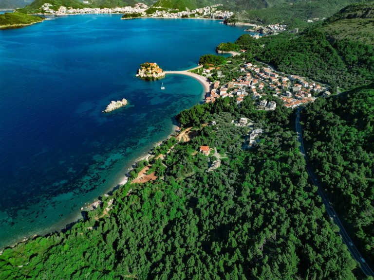 Sea view plot near Sveti Stefan