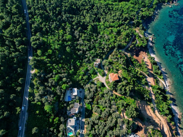 Sea view plot near Sveti Stefan