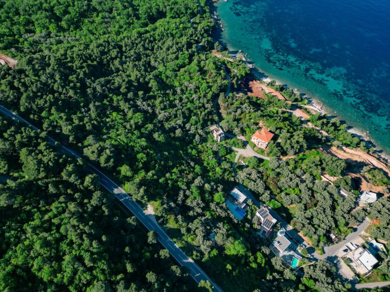 Sea view plot near Sveti Stefan