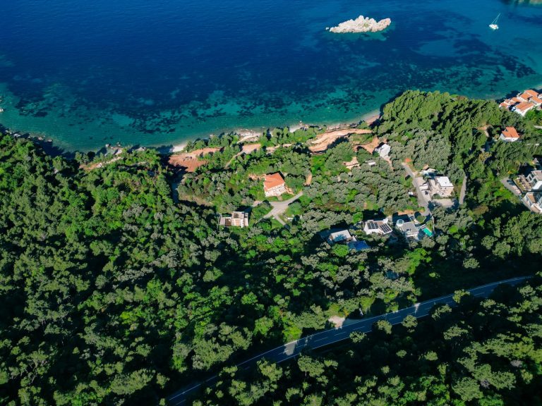 Sea view plot near Sveti Stefan