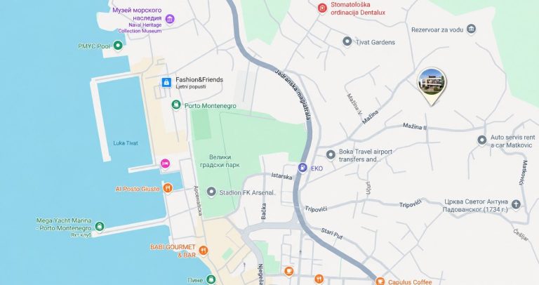 Land plot with a modern villa project in Tivat