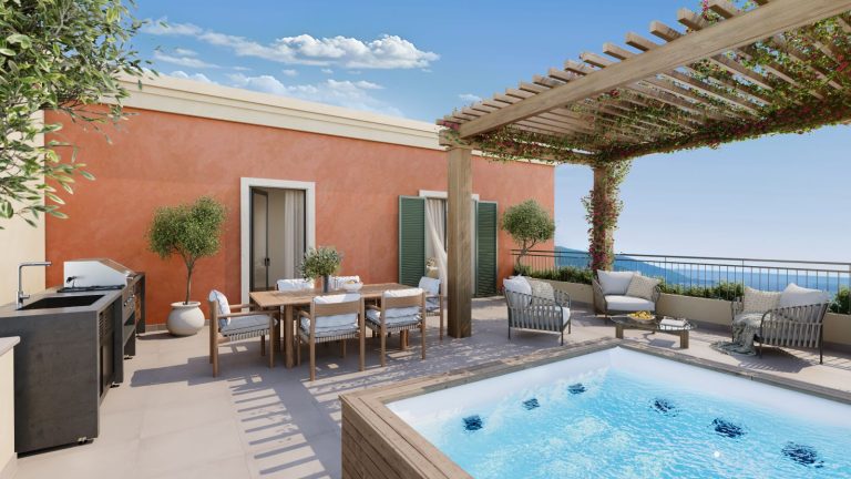 Three-bedroom penthouse in the Mirta collection Luštica Bay